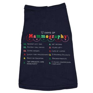 12 Days Of Mammography Mammo Technologist Christmas Pajamas Doggie Tank