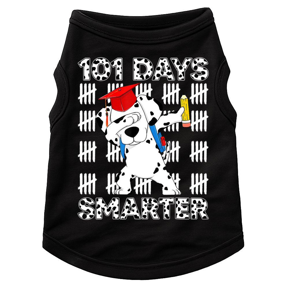 101 Days Of School Dalmatian Dog 100 Days Smarter Teacher Doggie Tank