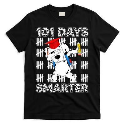 101 Days Of School Dalmatian Dog 100 Days Smarter Teacher T-Shirt