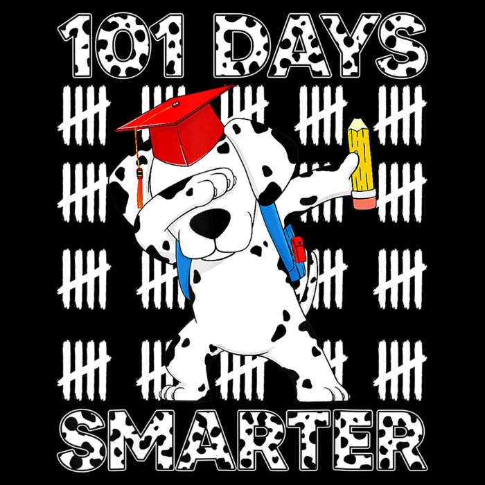 101 Days Of School Dalmatian Dog 100 Days Smarter Teacher Baby Bodysuit