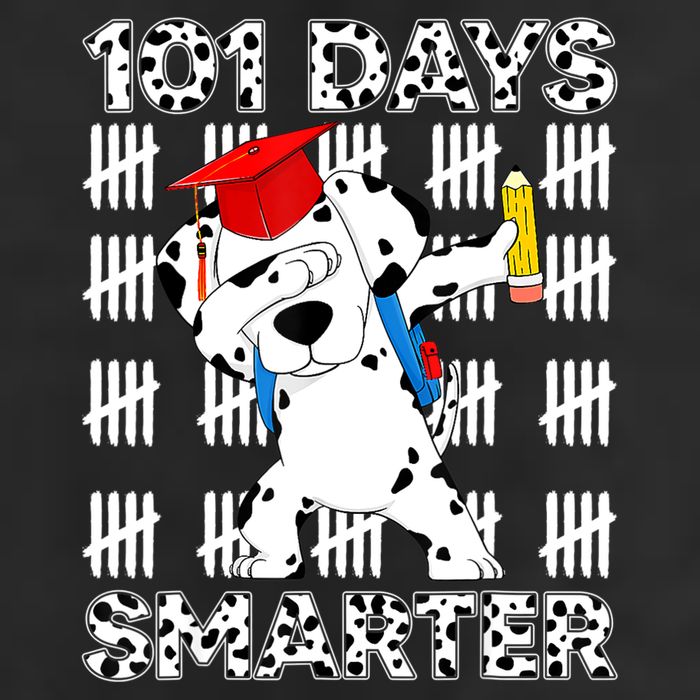 101 Days Of School Dalmatian Dog 100 Days Smarter Teacher Golf Towel