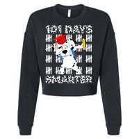 101 Days Of School Dalmatian Dog 100 Days Smarter Teacher Cropped Pullover Crew