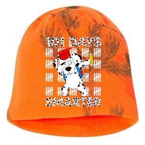 101 Days Of School Dalmatian Dog 100 Days Smarter Teacher Kati - Camo Knit Beanie