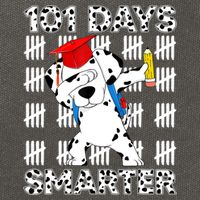 101 Days Of School Dalmatian Dog 100 Days Smarter Teacher Cotton Canvas Backpack
