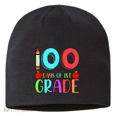 100 Days Of 1st Grade Happy 100th Day Of School Sustainable Beanie