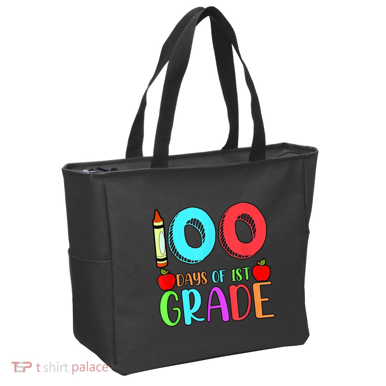 100 Days Of 1st Grade Happy 100th Day Of School Zip Tote Bag