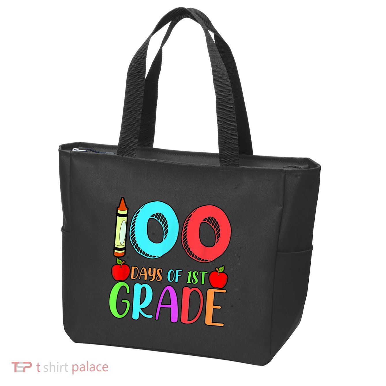 100 Days Of 1st Grade Happy 100th Day Of School Zip Tote Bag