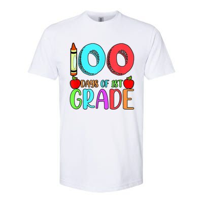 100 Days Of 1st Grade Happy 100th Day Of School Softstyle CVC T-Shirt