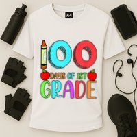 100 Days Of 1st Grade Happy 100th Day Of School Performance Shirt