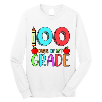 100 Days Of 1st Grade Happy 100th Day Of School Long Sleeve Shirt