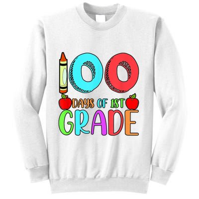 100 Days Of 1st Grade Happy 100th Day Of School Sweatshirt