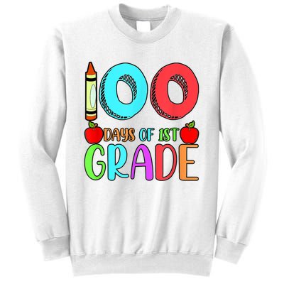 100 Days Of 1st Grade Happy 100th Day Of School Sweatshirt