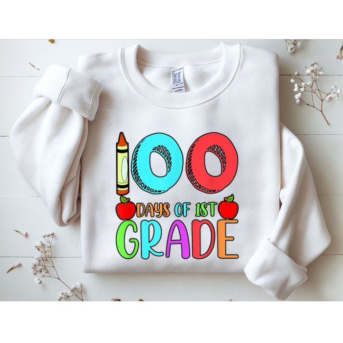 100 Days Of 1st Grade Happy 100th Day Of School Sweatshirt