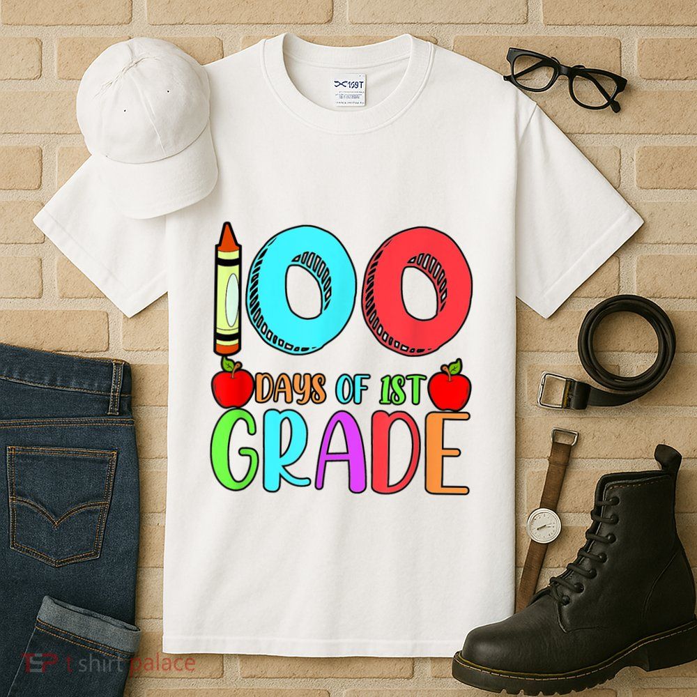 100 Days Of 1st Grade Happy 100th Day Of School Tall T-Shirt