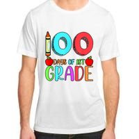 100 Days Of 1st Grade Happy 100th Day Of School Adult ChromaSoft Performance T-Shirt