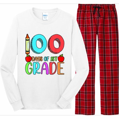 100 Days Of 1st Grade Happy 100th Day Of School Long Sleeve Pajama Set