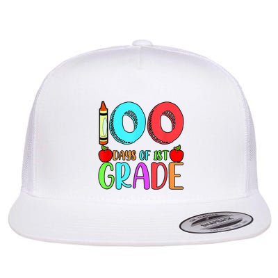 100 Days Of 1st Grade Happy 100th Day Of School Flatbill Hat