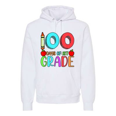 100 Days Of 1st Grade Happy 100th Day Of School Premium Hoodie