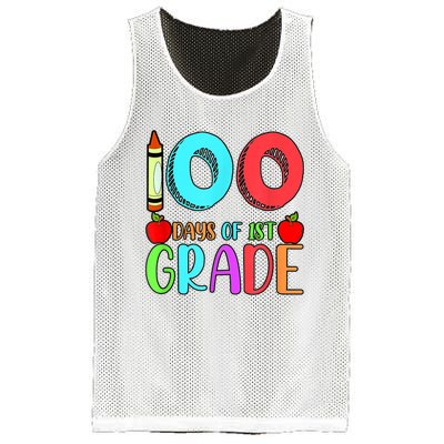 100 Days Of 1st Grade Happy 100th Day Of School Mesh Reversible Basketball Jersey Tank