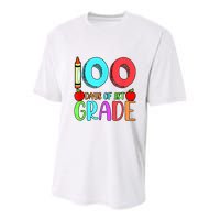 100 Days Of 1st Grade Happy 100th Day Of School Youth Performance Sprint T-Shirt