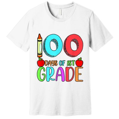 100 Days Of 1st Grade Happy 100th Day Of School Premium T-Shirt