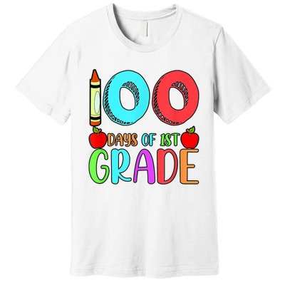 100 Days Of 1st Grade Happy 100th Day Of School Premium T-Shirt