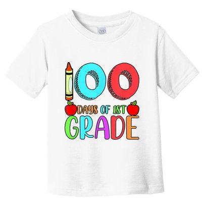 100 Days Of 1st Grade Happy 100th Day Of School Toddler T-Shirt