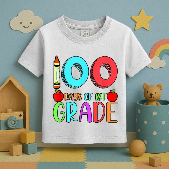 100 Days Of 1st Grade Happy 100th Day Of School Toddler T-Shirt