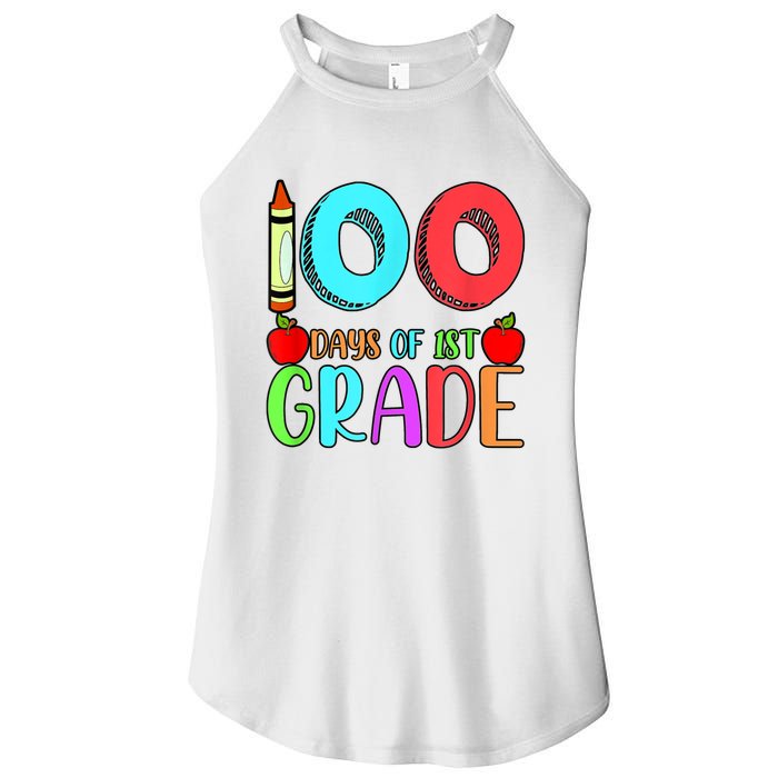 100 Days Of 1st Grade Happy 100th Day Of School Women’s Perfect Tri Rocker Tank