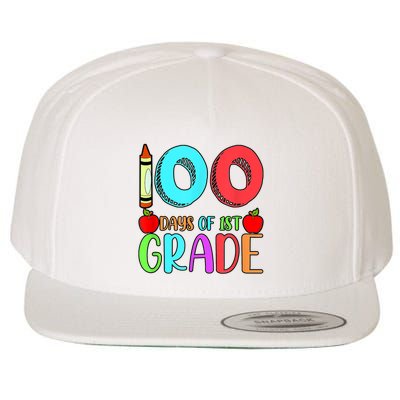 100 Days Of 1st Grade Happy 100th Day Of School Wool Snapback Cap