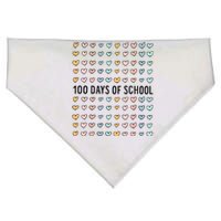 100 Days Of Hearts Celebrate 100th Day Of School USA-Made Doggie Bandana