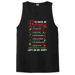 12 Days Of Pharmacy Funny Christmas Pharmacist Tech Xmas Gift PosiCharge Competitor Tank