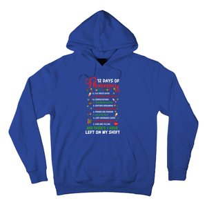 12 Days Of Pharmacy Funny Christmas Pharmacist Tech Xmas Gift Hoodie