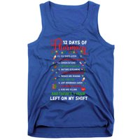 12 Days Of Pharmacy Funny Christmas Pharmacist Tech Xmas Gift Tank Top