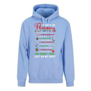 12 Days Of Pharmacy Funny Christmas Pharmacist Tech Xmas Gift Unisex Surf Hoodie