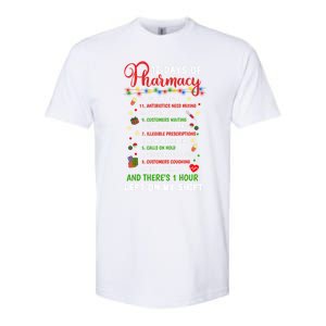 12 Days Of Pharmacy Funny Christmas Pharmacist Tech Xmas Gift Softstyle CVC T-Shirt