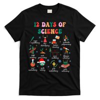 12 Days Of Science Scientist Teacher Christmas Science Xmas T-Shirt