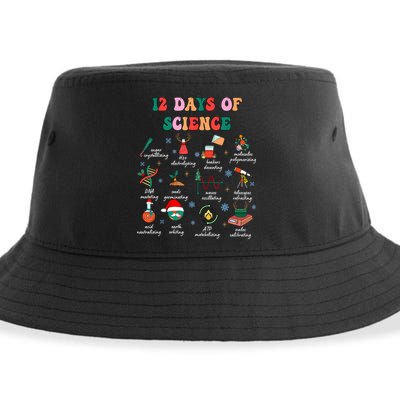 12 Days Of Science Scientist Teacher Christmas Science Xmas Sustainable Bucket Hat