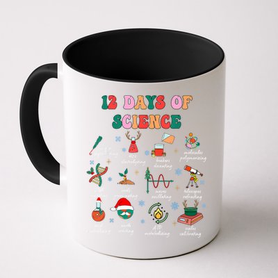 12 Days Of Science Scientist Teacher Christmas Science Xmas Mug