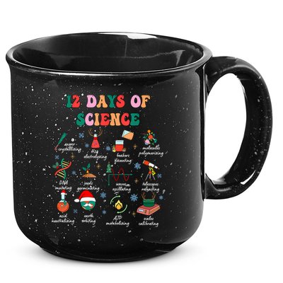 12 Days Of Science Scientist Teacher Christmas Science Xmas 15oz Campfire Ceramic Mug