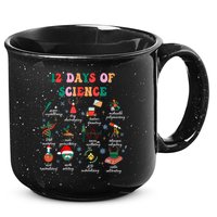 12 Days Of Science Scientist Teacher Christmas Science Xmas 15oz Campfire Ceramic Mug