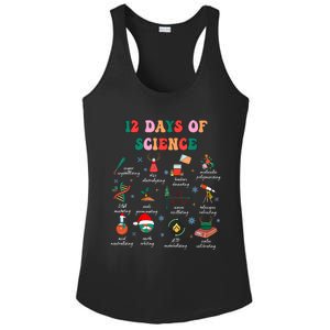 12 Days Of Science Scientist Teacher Christmas Science Xmas Ladies PosiCharge Competitor Racerback Tank