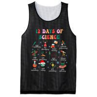 12 Days Of Science Scientist Teacher Christmas Science Xmas Mesh Reversible Basketball Jersey Tank
