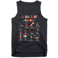 12 Days Of Science Scientist Teacher Christmas Science Xmas Tank Top