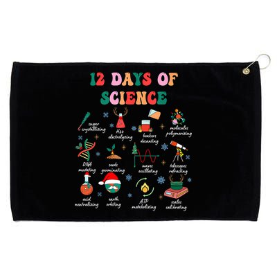 12 Days Of Science Scientist Teacher Christmas Science Xmas Grommeted Golf Towel