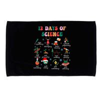12 Days Of Science Scientist Teacher Christmas Science Xmas Microfiber Hand Towel
