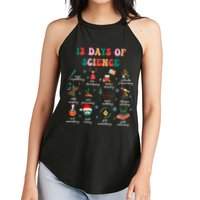 12 Days Of Science Scientist Teacher Christmas Science Xmas Women's Perfect Tri Rocker Tank