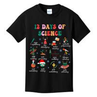 12 Days Of Science Scientist Teacher Christmas Science Xmas Kids T-Shirt