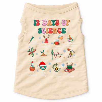 12 Days Of Science Scientist Teacher Christmas Science Xmas Doggie Tank