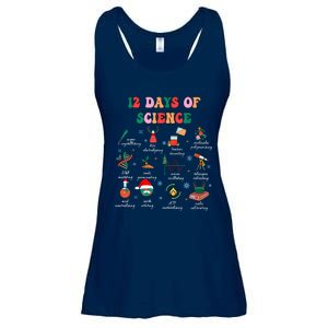 12 Days Of Science Scientist Teacher Christmas Science Xmas Ladies Essential Flowy Tank